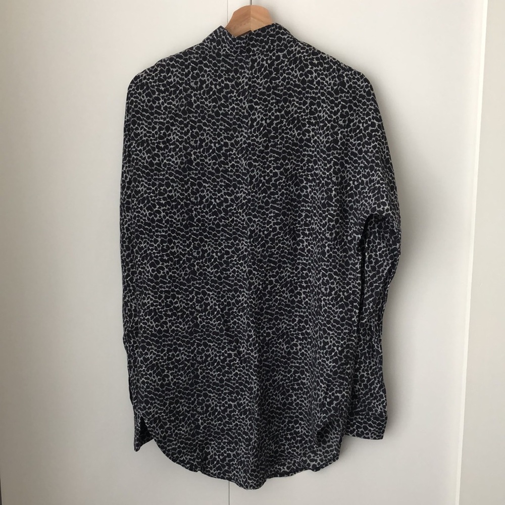 Reiss leopard print long blouse/ button down - Picture 2 of 2